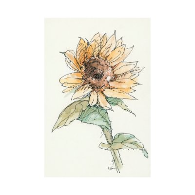 101886-L - Sunflower I by Mercana Studio a Hand Embellished Textured Canvas