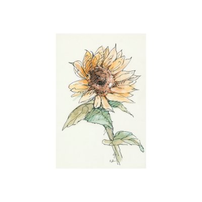 101886-S - Sunflower I by Mercana Studio a Hand Embellished Textured Canvas