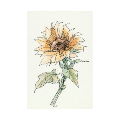 101887-L - Sunflower II by Mercana Studio a Hand Embellished Textured Canvas