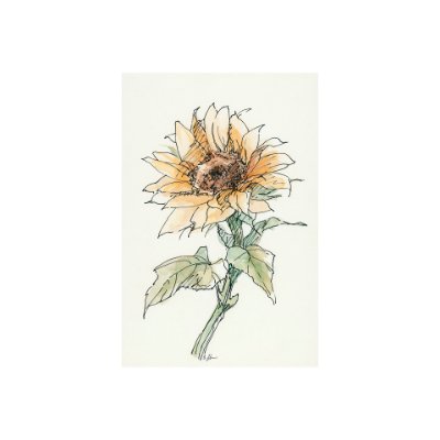 101887-S - Sunflower II by Mercana Studio a Hand Embellished Textured Canvas