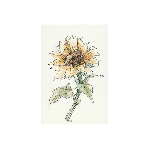 101887-S - Sunflower II by Mercana Studio a Hand Embellished Textured Canvas