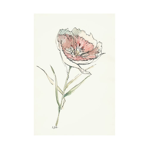 101889-L - Dianthus II by Mercana Studio a Hand Embellished Textured Canvas