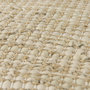 69503 - Aalia 16.0L x 16.0W x 16.0H Beige Leather and Jute Pouf