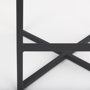 69574 - Frodo 26.4H Gray Fabric Seat W/Black Iron Frame Counter Stool