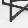 69574 - Frodo 26.4H Gray Fabric Seat W/Black Iron Frame Counter Stool