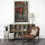 13610 - Louisiana Go USA (XL) by Mercana Studio a Hand Embellished Decograph Framed Art Print under Glass