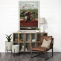 13731 - Texas Go USA (L) by Mercana Studio a Hand Embellished Decograph Framed Art Print