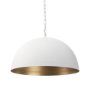 70102 - Doma 24" Round White Dome Pendant Light
