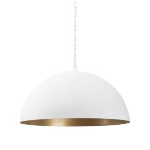 Doma 36" Round White Dome Pendant Light