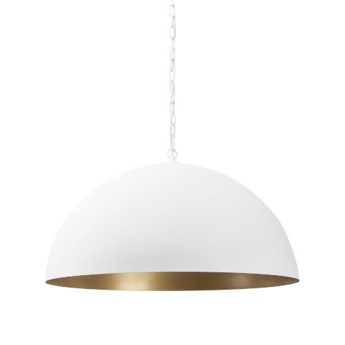 70103 - Doma 36" Round White Dome Pendant Light