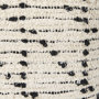 69505 - Aarohi 16.0L x 16.0W x 16.0H Cream/Black Cotton Patterned Pouf