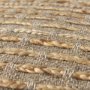69509 - Binita  16.0L x 16.0W x 16.0H  Gray/Brown Hemp Wool and Cotton Pouf