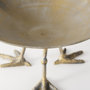 67219 - Chadwick II 13L x 13W Gold Metal Webbed Feet Bowl