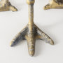 67219 - Chadwick II 13L x 13W Gold Metal Webbed Feet Bowl