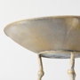 67219 - Chadwick II 13L x 13W Gold Metal Webbed Feet Bowl