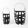 67798 - Tyrell (Set of 2) 23L x 11W; 18L x 8W Black Iron Metal Baskets