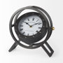 68083 - Gaston Gray Metal Circular Table Clock