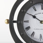 68083 - Gaston Gray Metal Circular Table Clock