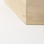 68540 - Elyse (Set of 2) 14L x 12W Brown Wooden Hexagonal Boxes