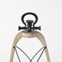 68637 - Zain I Small Brown Wooden Vintage Inspired Candle Holder Lantern