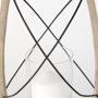 68637 - Zain I Small Brown Wooden Vintage Inspired Candle Holder Lantern