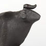 69064 - Taurus III (Set of 2) 9L x 4W Black Cast Aluminum Bull Bookends
