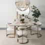 68430 - Chiron II 36L x 36W x 38H Gold Metal Globe Six Bulb Chandelier 