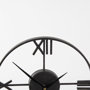 68642 - Oris Black Metal/Wood Open Frame Table Clock
