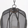 53275 - Jutland Set of Three Black Metal Bird Cage Candle Holder Lanterns 