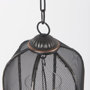 53275 - Jutland Set of Three Black Metal Bird Cage Candle Holder Lanterns 