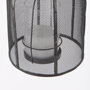 53275 - Jutland Set of Three Black Metal Bird Cage Candle Holder Lanterns 