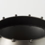69681 - Elio 12.2H Large Gun Metal Gray Metal W/Studs Vase