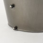 69681 - Elio 12.2H Large Gun Metal Gray Metal W/Studs Vase