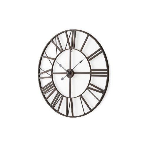 69651 - Pender 29.9L x 1.8W x 29.9H Black Iron Round Wall Clock