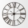 69651 - Pender 29.9L x 1.8W x 29.9H Black Iron Round Wall Clock