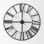 69651 - Pender 29.9L x 1.8W x 29.9H Black Iron Round Wall Clock