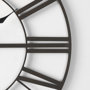 69651 - Pender 29.9L x 1.8W x 29.9H Black Iron Round Wall Clock