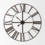 69652 - Pender 40.0L x 2.4W x 40.0H Black Iron Round Wall Clock