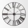 69652 - Pender 40.0L x 2.4W x 40.0H Black Iron Round Wall Clock