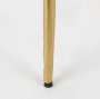 69674 - Vivienne  16.0L x 16.0W x 19.0H White Marble W/Antique Gold Metal Round Small Side Table