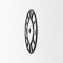 69657 - Stoke 30" Round Black Iron Wall Clock
