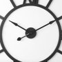 69657 - Stoke 30" Round Black Iron Wall Clock