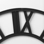 69657 - Stoke 30" Round Black Iron Wall Clock