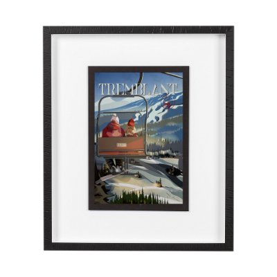 14064 - Tremblant Go Canada (M) by Mercana Studio a Framed Art Print Matted under Glass