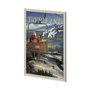 14065 - Tremblant Go Canada (XL) by Mercana Studio a Hand Embellished Decograph Framed Art Print under Glass