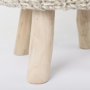 69511 - Bina 19.0L x 19.0W x 15.0H Taupe 4 Legged Wool Stool