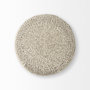 69512 - Bina  24.0L x 24.0W x 14.0H Light Gray 4 Legged Wool Stool