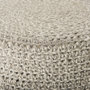 69512 - Bina  24.0L x 24.0W x 14.0H Light Gray 4 Legged Wool Stool