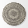 69513 - Bina 30.0L x 30.0W x 15.0H Dark Gray 4 Legged Wool Stool