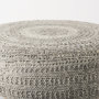 69513 - Bina 30.0L x 30.0W x 15.0H Dark Gray 4 Legged Wool Stool